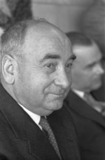 Panteleimon Ponomarenko at Schiphol Airport, Amsterdam, the Netherlands, 15 Oct 1959, photo 2 of 3