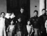 Portrait of Puyi and his family, Tianjin, China, circa 1920s