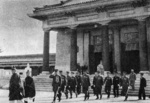 Emperor Kangde of the puppet state of Manchukuo leaving at the dedication ceremony of the Manchukuo National Martyr Shrine, Xinjing (Changchun), China, 18 Sep 1940