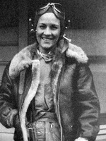 American pilot Margaret Ray in flying gear, date unknown