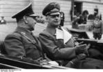 Ante Pavelić and Joachim von Ribbentrop in Salzburg, German occupied Austria, 6 Jun 1941