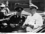 Romanian Prime Minister Ion Gigurtu and German Foreign Minister Joachim von Ribbentrop in Salzburg, German-occupied Austria, 27 Jul 1940