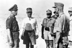 Erwin Rommel at a staff conference in the Western Desert, North Africa, 1942