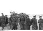 Field Marshal Erwin Rommel inspecting troops, France, 1944