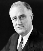 Portrait of US President Franklin Roosevelt, 27 Dec 1933