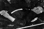 The body of Alfred Rosenberg after his execution, Nürnberg, Germany, 16 Oct 1946