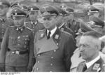 German officials Alfred Meyer, Erich Koch, and Alfred Rosenberg at Kiev, Ukraine, Jun 1942