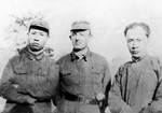 Liu Shaoqi, Jacob Rosenfeld, and Chen Yi in Yancheng, Jiangsu Province, China, May 1943