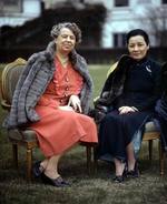 First Lady Eleanor Roosevelt of the United States and Song Meiling of the Republic of China, Washington DC, United States, 24 Feb 1943, photo 2 of 2