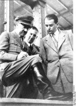 Adolf Hitler and Albert Speer in discussion, Nürnberg, Germany, circa 1933-1937