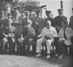 Chiang Kaishek, Franklin Roosevelt, Winston Churchill, and Song Meiling, Cairo, Egypt, Nov 1943, photo 4 of 4