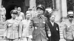 Chiang Kaishek, Sun Li-jen, and others at the Presidential Office Building, Taipei, Taiwan, 10 Oct 1954