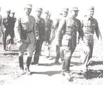 Chinese General Sun Li-jen, Chinese General Wei Lihuang, and US General Daniel Sultan in Burma, 1945