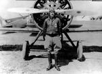 Clarence Tinker in front of an aircraft, date unknown