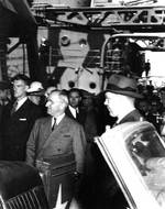Truman aboard USS Augusta en route to Potsdam Conference, 7 Jul 1945, 1 of 3