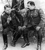 Aleksandr Vasilevsky and Semyon Budyonny in the Donbass region of eastern Ukraine, 1943