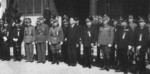 Wang Jingwei with Chinese and Japanese officers, Japan, date unknown