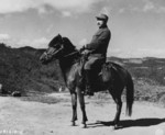 General Wei Lihuang on a horse, Burma, 1943-1944