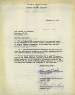 Letter to US Secretary of War Robert Patterson to request clemency for Yamashita, 5 Feb 1946