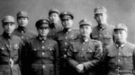 Group portrait of officers of Chinese Army 4th War Area and 74th Corps, taken at Changsha, Hunan, China, mid-1945; Zhang Lingfu front second from left, Zhou Zhidao front third from left, Zhao Ruhan rear second from right)