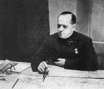 Georgi Zhukov studying a map, Oct 1941