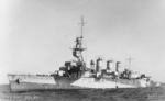 Port side view of HMAS Adelaide, circa 1940s