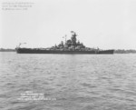 USS Alabama off Norfolk Naval Shipyard, Virginia, United States, 20 Aug 1943, photo 2 of 4