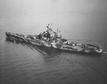 USS Alabama during her shakedown period, Casco Bay, Maine, United States, Dec 1942
