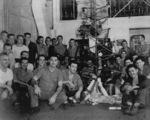 Christmas holiday party aboard USS Anzio, 25 Dec 1944