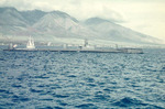 USS Baya at anchor in Lahaina Roads off Maui, Hawaii, United States, 1968-1971