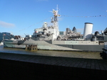 HMS Belfast on display as a museum ship, London, England, United Kingdom, Oct 2010, photo 1 of 2