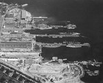 Puget Sound Navy Yard, Bremerton, Washington, United States, 25 Jul 1941, photo 4 of 4; note AVPs Barnegat, Biscayne, Casco, Mackinac, BB Colorado, AG Utah, AK Aroostook, and AR Prometheus