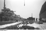 Bismarck in a wintry port, 1939-1941