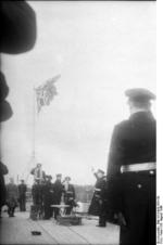Commissioning ceremony of German battleship Bismarck, 24 Aug 1940, photo 09 of 10