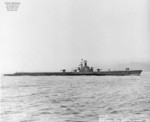 Starboard side view of USS Boarfish off Mare Island Navy Yard, Vallejo, California, United States, 9 Aug 1946