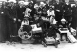 Christmas party for disadvantaged children, San Pedro, California, aboard the USS California, 1921