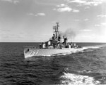 USS Cassin Young underway off Block Island, Rhode Island, United States, 4 Oct 1958
