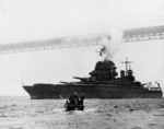 Battleship Colorado arriving at San Francisco, California, United States, 15 Oct 1945