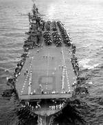 Enterprise underway toward Panama Canal, 10 Oct 1945