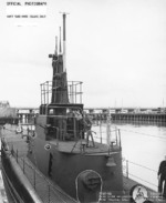 USS Flier at Mare Island Naval Shipyard, Vallejo, California, United States, 27 Apr 1944, photo 2 of 2
