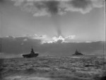 HMS Formidable and HMS Renown, probably off North Africa, circa Nov-Dec 1942