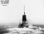 Stern view of USS Grayback off Hunter