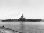 USS Hancock at Puget Sound Naval Shipyard, Bremerton, Washington, United States, 28 Apr 1954