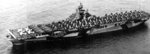 USS Hancock departing San Diego, California, United States, 23 Aug 1944.