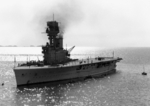 HMS Hermes off Yantai (Chefoo), China, circa 1931