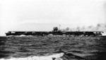 Carrier Hiryu running speed trials off Tateyama, Chiba, Japan, 28 Apr 1939