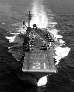 Hornet underway, 9 Aug 1968