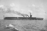 Carrier Hosho running full power trials, Tateyama Bay, Japan, 30 Nov 1922