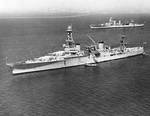 Houston anchored off San Pedro, California, United States, 18 Apr 1935