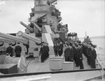 King George VI inspecting HMS Howe, Scapa Flow, Scotland, United Kingdom, date unknown, photo 2 of 2